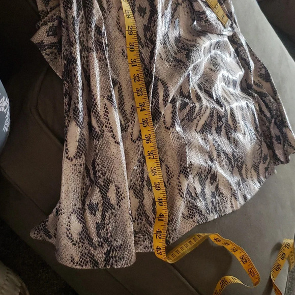 Retro Baddie Y2K Large Sexy Reptile Print Stretch Pockets Maxi Going Out Dress - Picture 13 of 13